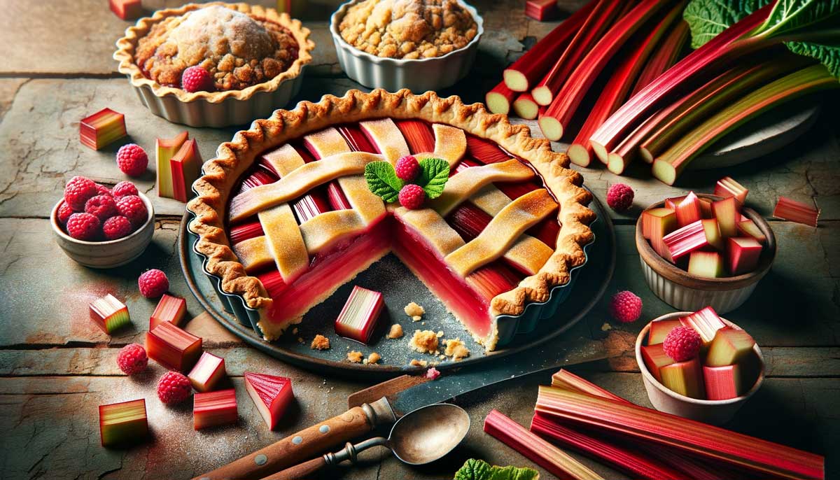 Rhubarb in Cooking Rhubarb pie