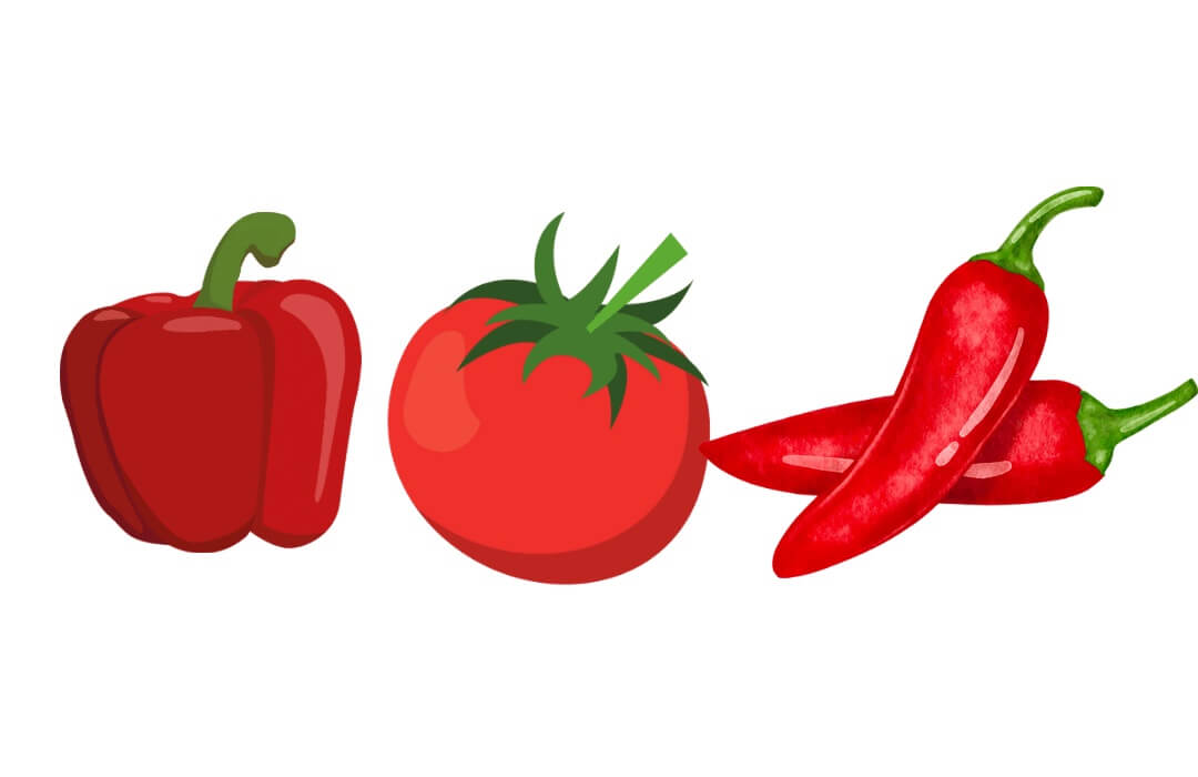 red color vegetables